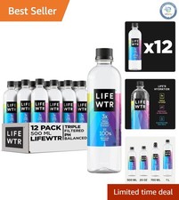 Purified Water with Electrolytes - pH Balanced & Eco-Friendly Pack of 12
