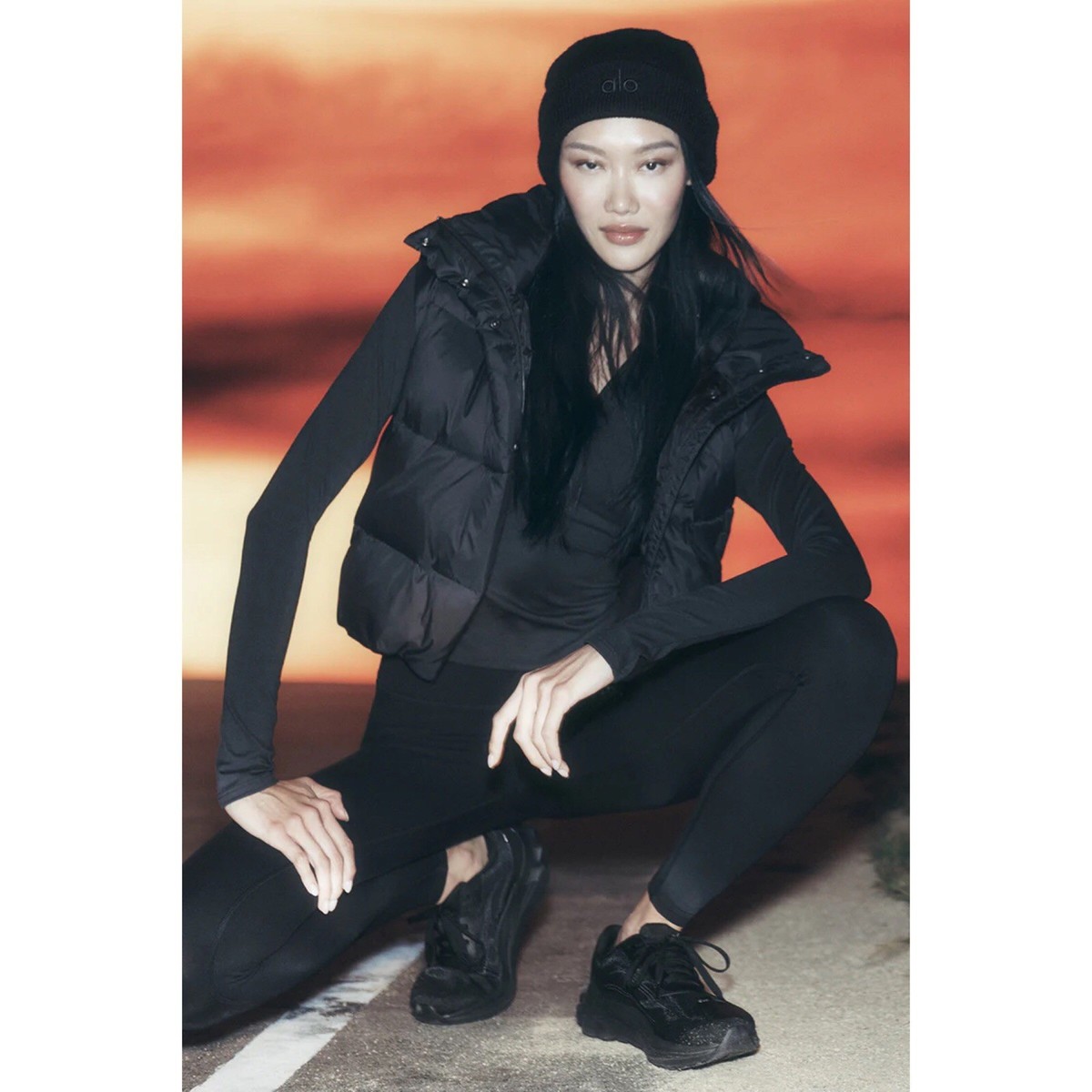 Alo Yoga Gold Rush Puffer Vest Black S | eBay
