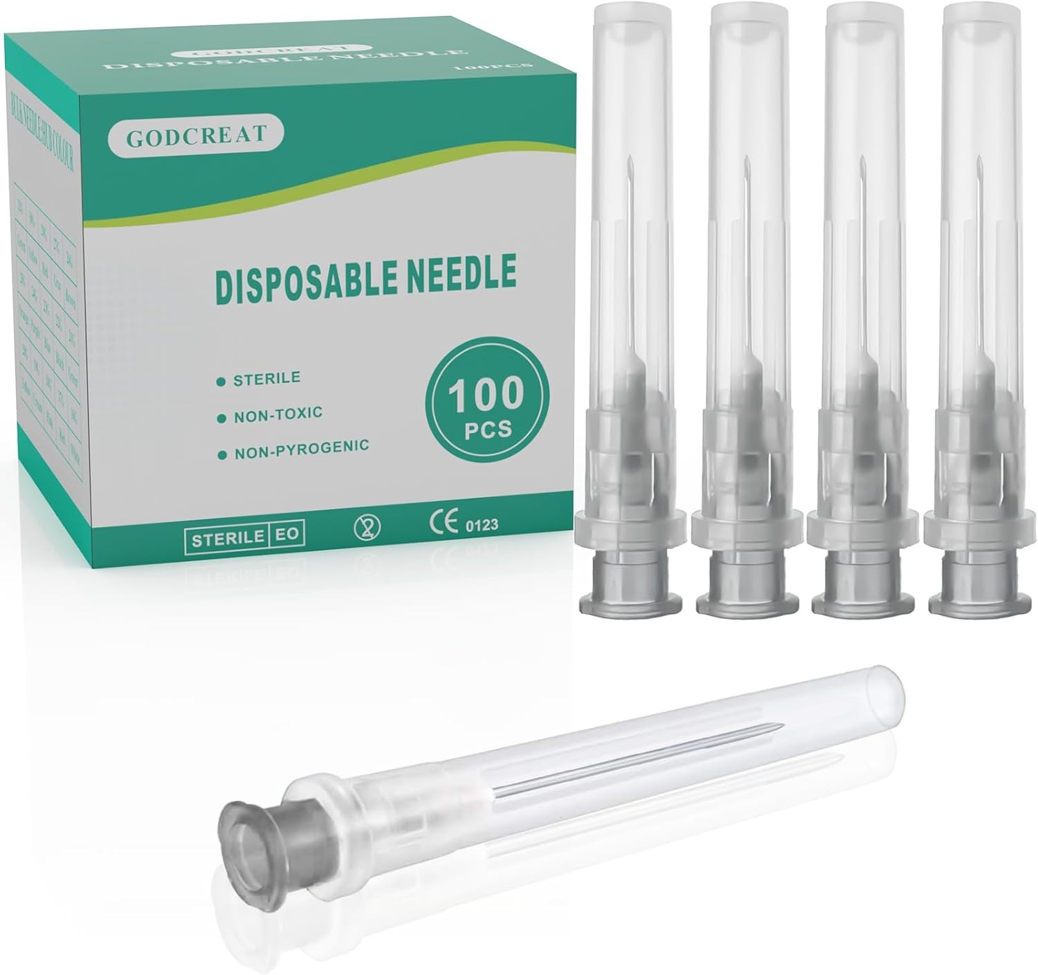 Aiguille d'injection jetable 22G embout de distribution 25mm