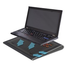 Targus 17 Inch Dual Fan Lap Chill Mat - Soft Neoprene Laptop Tilted, Black