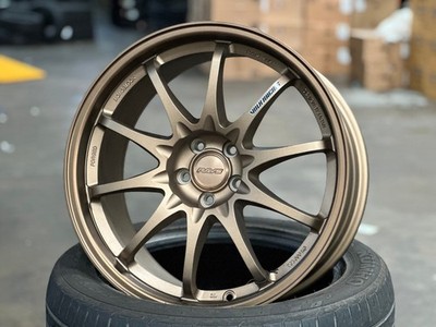 New 18x8.5 NK CE28 ET35 BRONZE (4 Wheel) 5x100 Subaru Impreza