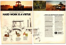 1977 John Deere 40 Series Tractor Original Print Ad (16in x 11in)  Advertisement