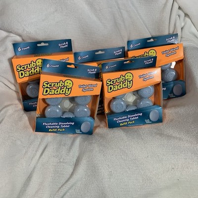 5 Lot Scrub Daddy Flushable Dissolving Cleaning Tablets Refill Pks 4 Wand System