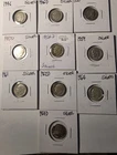 1946-1964 90% Silver Roosevelt Dimes – Silver Coin Lot (10)-AVERAGE CIRCULATED..
