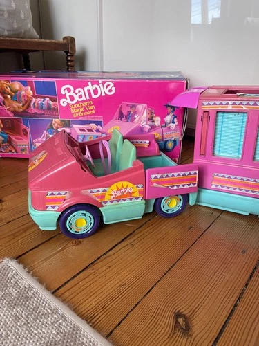 Rare Vintage 1988 Barbie Suncharm Magic Van Motorhome - Boxed & Near Complete