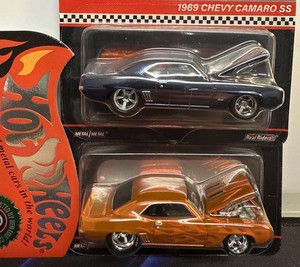 ホットウィール RLC Chevy Camaro SS ルース 2個セット 2023 Hot Wheels RLC Exclusive 🔥 1969 Chevy Camaro SS Blue