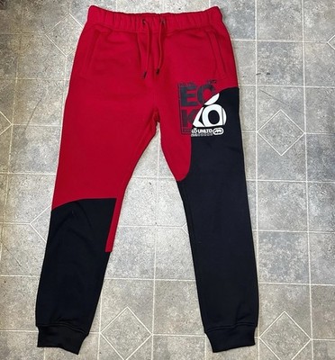 Ecko Unltd Men s Fleece Jogger Pants Red/Black Size M New