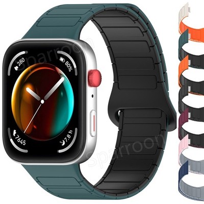Silicone Magnetic Loop Strap For Huawei Watch Fit 3/4/5 Pro Bracelet Wrist Band