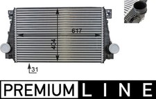 Ladeluftkühler PREMIUM LINE MAHLE CI 29 000P für AMAROK S1B VW S6B S7B 2HA 2HB