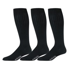 Merino Wool Dress Socks for Men – Over-the-Calf, Ribbed Wool Dress Socks for ...