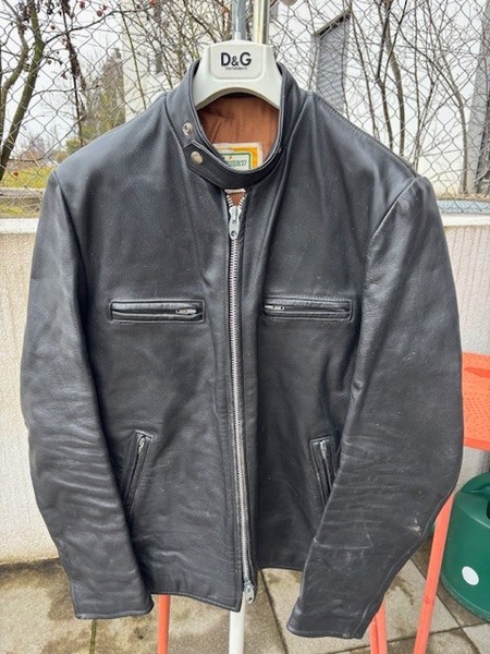 SCHÖNE VINTAGE BRIMACO BIKER LEDERJACKE GR 42 M L