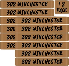 12 Pack .308 Winchester Magazine Marking Bands .308 Caliber Identification Ho...