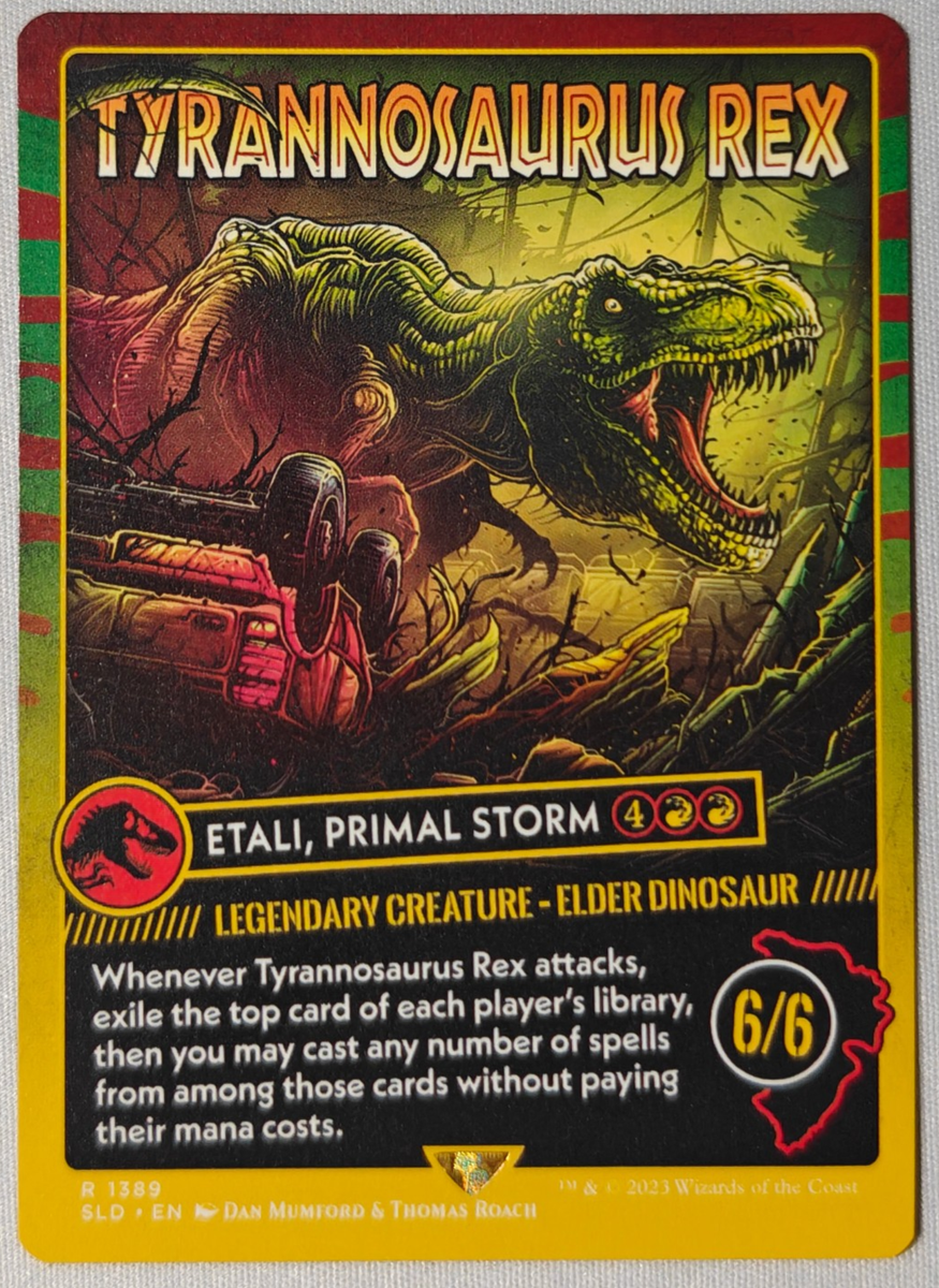 ジュラシックワールド　foil secret lair 未開封 MTG Secret Lair x Jurassic World: Life Breaks Free [UPick Foil/Reg