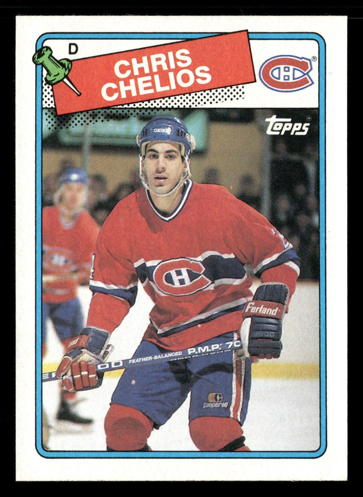 Chris Chelios #49 Hockey Cards 1988 Topps trading card — raw and PSA graded price guide