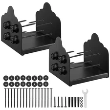 VEVOR 2 Pack 8x8 Post Base Brackets Wood Fence Post Anchor Inner Size 7.9x7.5 in