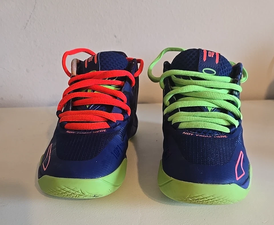 Puma MB.01 MB1 Galaxy LaMelo Ball Elektro Blue Green Gec Size 4.5C - Image 2 of 4