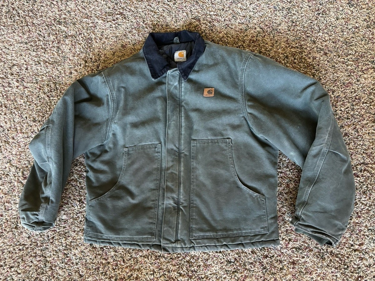 Vintage Carhartt J22 Arctic Jacket MOS Moss Green Canvas