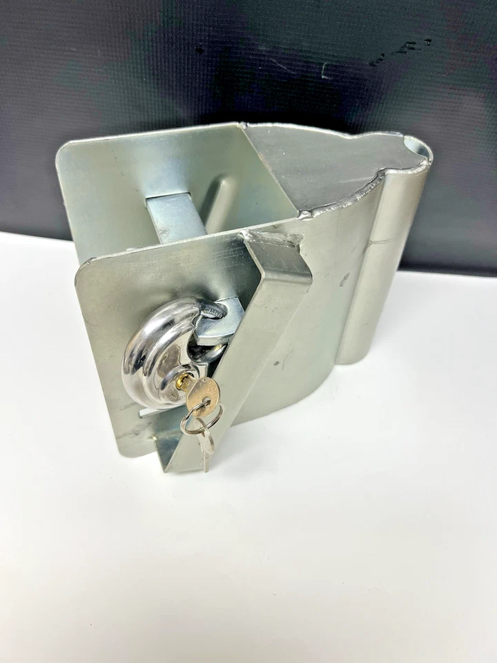 Antivol Tête d'Attelage avec Cadenas Rond Antivol de Remorque Voiture ( 2 clés ) - Imagen 2 de 4