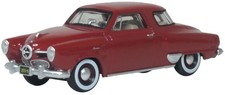 Oxford 1950 Studebaker Champion Starlight Coupe Red 187 Ho Diecast Oxford 1950 Studebaker Champion Starlight Coupe Red 187 Ho Diecast