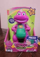 Fisher-Price Barney Heart Hands Light Up Talking Singing Action Figure Barney's