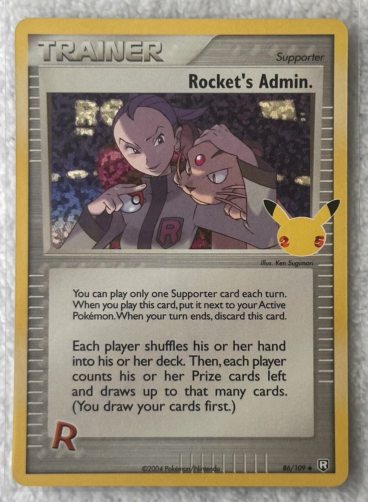Rocket's Admin. - 86/109 - Pokemon TCG Celebrations (2021) - NM - HOLO