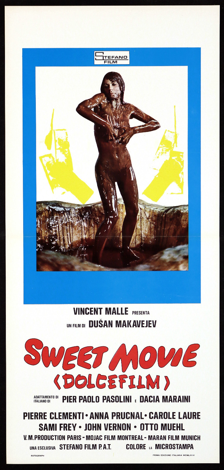 Locandina originale film Sweet Movie - Dolce film (1974) - Regia di Dušan Makavejev