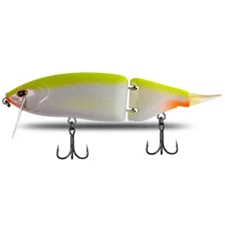 1 KO DRT Swimbait Tiny Klash 135mm 5.5” US SHIPPER. Chartreuse White