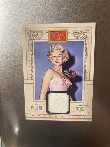 Eva Gabor 2013 Panini Golden Age MUSEUM AGE RELIC Memorabilia - Picture 3 of 6