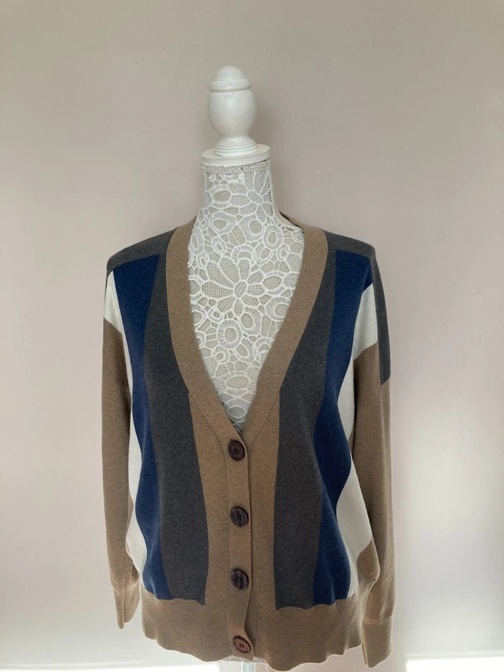 Cárdigan Rodier mezcla algodón lana talla L Reino Unido 14 EUR 40-42 Foto 3 de 4