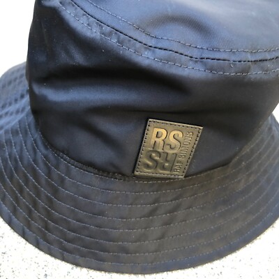 RAF SIMONS Spring-Summer 2023 Nylon Bucket Hat Unisex Black Italy