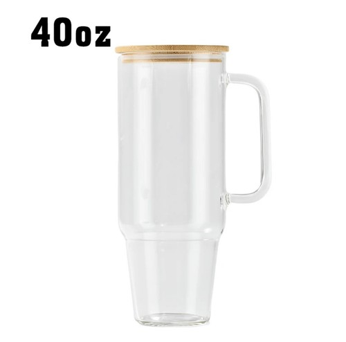 40 oz Large Glass Tumbler with Lid & Straw–Fast Shipping, Ideal For Everyday Use - Bild 3 von 6