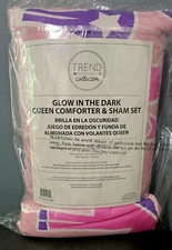 Jay Franco Trend Collector Horses Glow in The Dark QUEEN Comforter & Sham S