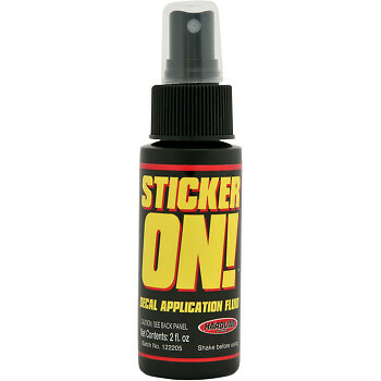 HARDLINE STICKER ON! DECAL APPLICATION FLUID - 2oz SPRAY 964 YAMAHA HONDA KTM - Bild 2 von 4