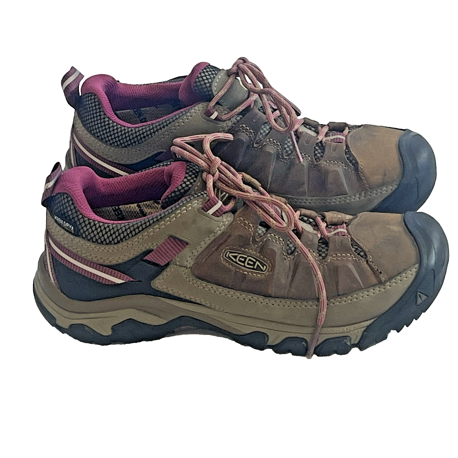 Scarpe Keen Targhell taglia 8 5 donna marrone marrone impermeabile basse escursionismo comode