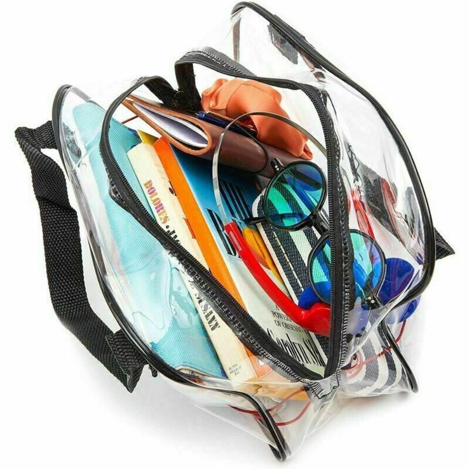 Stadium Approved Tote Bag Travel Toiletries Bag Cosmetic Bag Small
