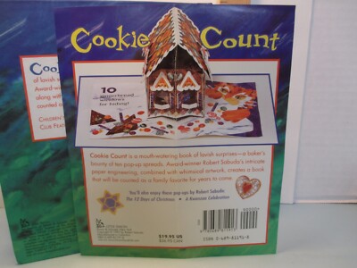 POPUP book COOKIE COUNT signed by ROBERT SABUDA 1997 Little Simon