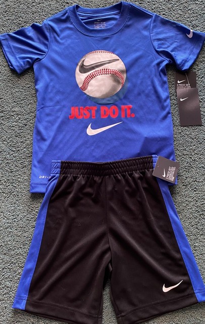 Nike Boys T-shirt Shorts Outfit Lot Sz 