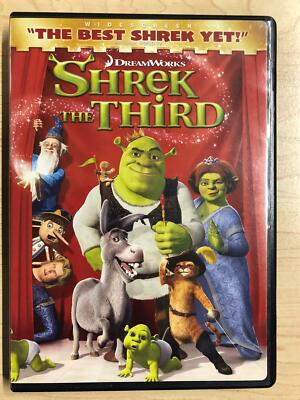 Shrek the Third (DVD, Widescreen, 2007) - K7