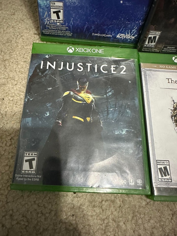 Xbox One Game Bundle Lot Of 6 Titanfall, Just Dance, Elder Scrolls