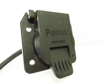 Pollak Car End Socket Black 7 Pole 6-24 Volt Outlet 12-707E