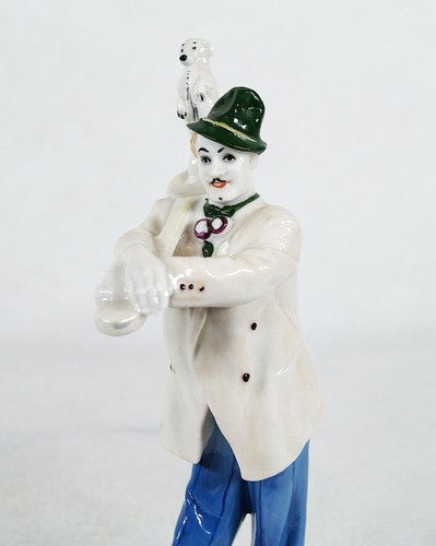 Russian Porcelain Figurine Sculpture "Clown Vyatkin with dog Manyunya" LZFI - Picture 8 of 12