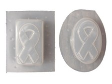 AWARENESS RIBBONS SET OF 2  SOAP MOLDS 4665 Moldcreations