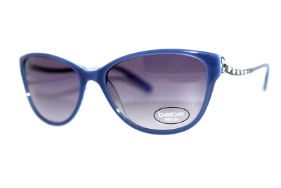 NEW bebe BB7184 424 BLUE AUTHENTIC SUNGLASSES FRAMES 56-16  display picture 2