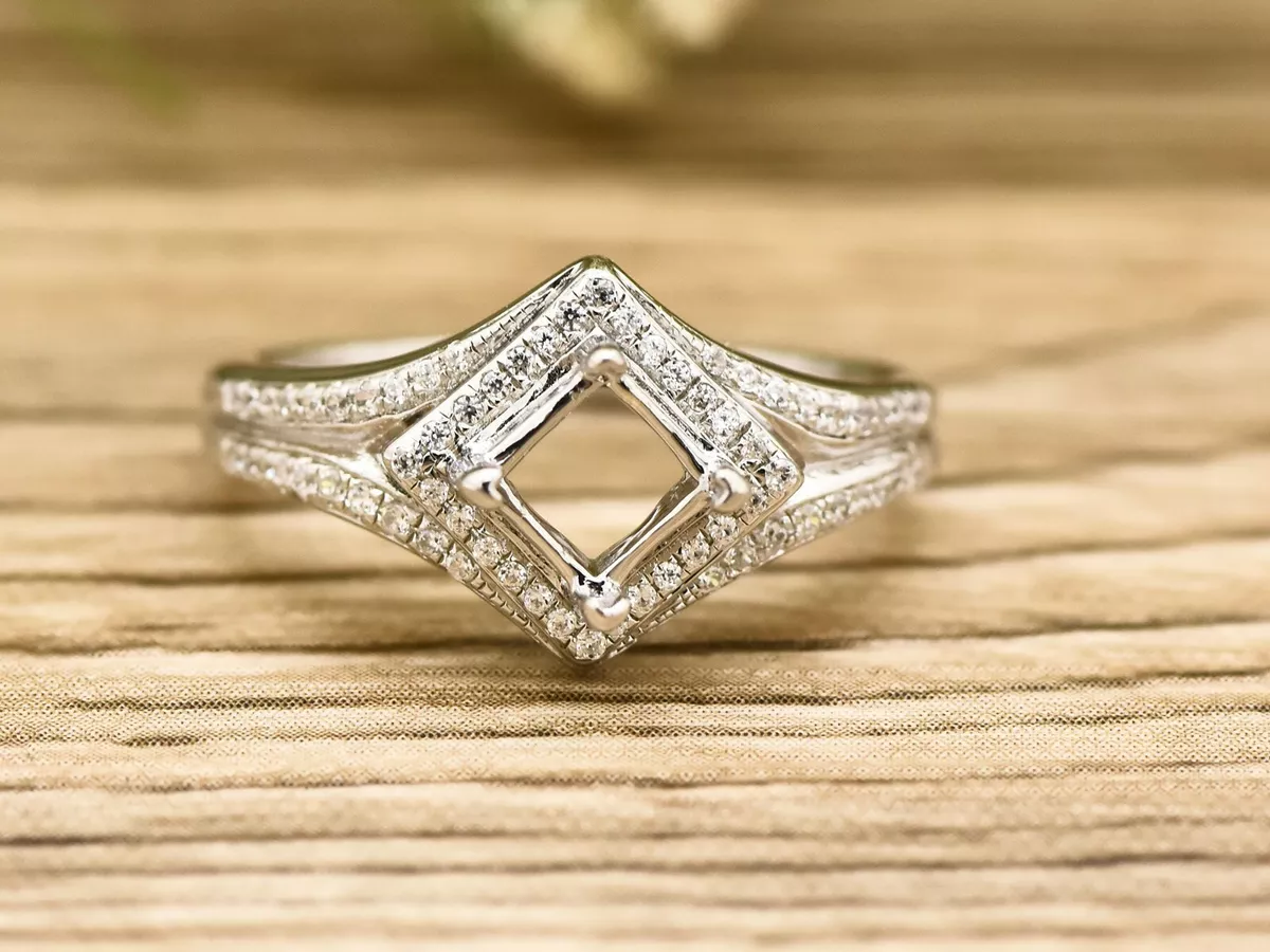 Engagement Ring Settings Without Side Stones, Solitaire Ring Settings,  Mountings