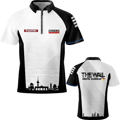 BULL´S Darts Martin Schindler The Wall Matchshirt Dart Shirt Trikot NEU    
