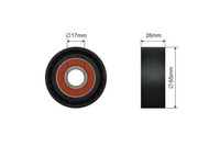 NTY Spannrolle Keilrippenriemen FÜR Chevrolet Aveo Cruze Trax Opel Astra J