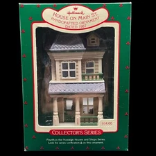 1987 Hallmark Keepsake Ornament Nostalgic Houses and Shops #4 House on Main St.