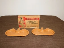 VINTAGE TOBACCO DURHAM COASTER & ASH TRAY SET FOR CARD TABLES in BOX