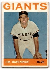 1964 Topps #82 Jim Davenport San Francisco Giants