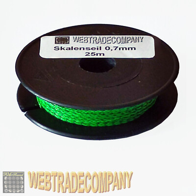 Skalenseil Schnur Dial Cord 0,7mm 25m Rolle für Röhrenradios, Receiver, Tuner 